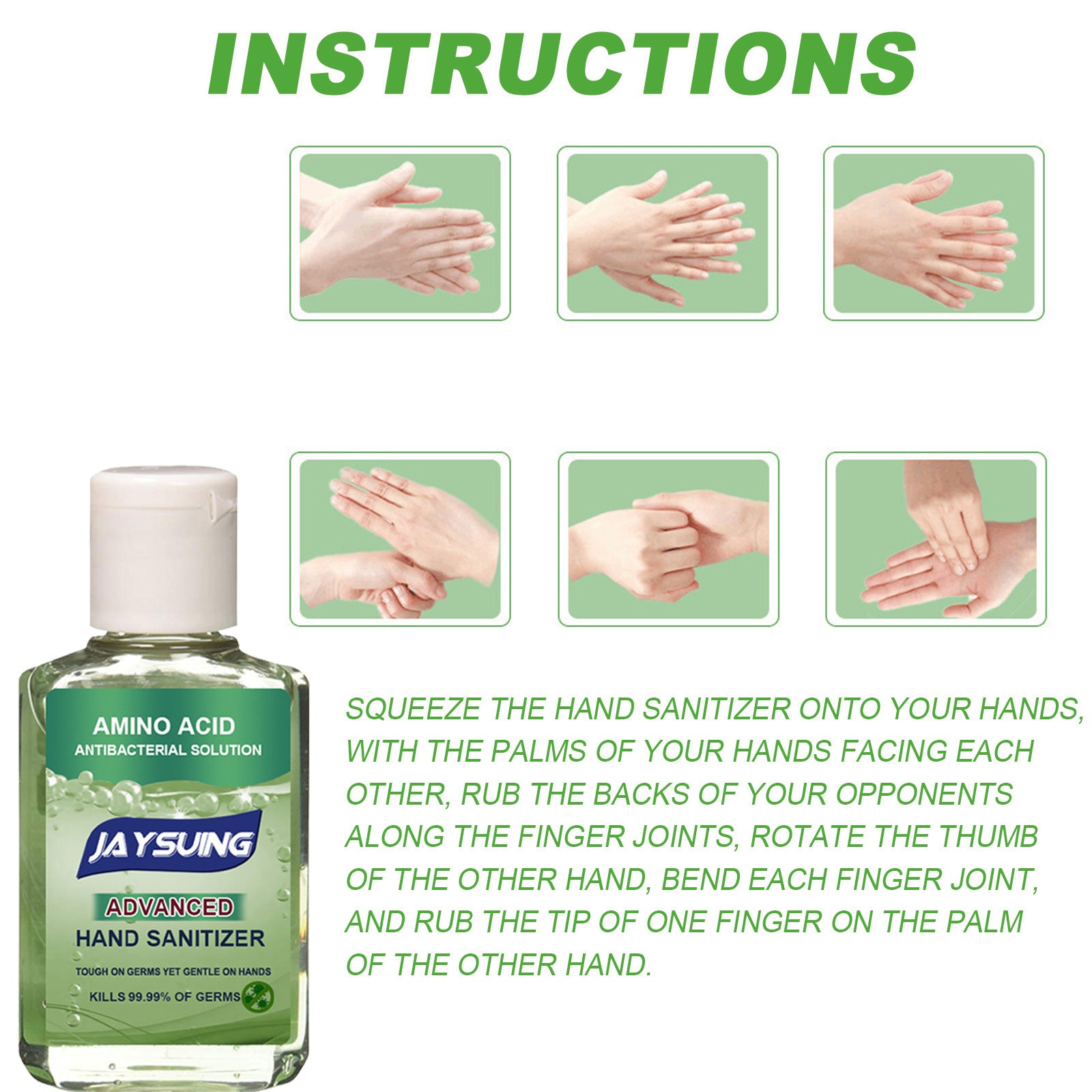 Multi Functional Jaysuing Hand Wash Free Gel Liquid Quick Drying Wash Free Portable Wash Free Hand Sanitizer